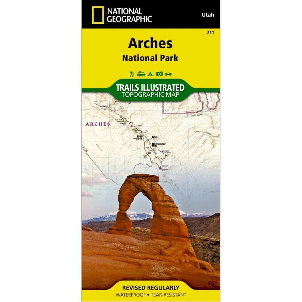 National Geographic Arches Ulusal Parkı Haritası: Keşfedilmemiş Güzellikler Seninle!